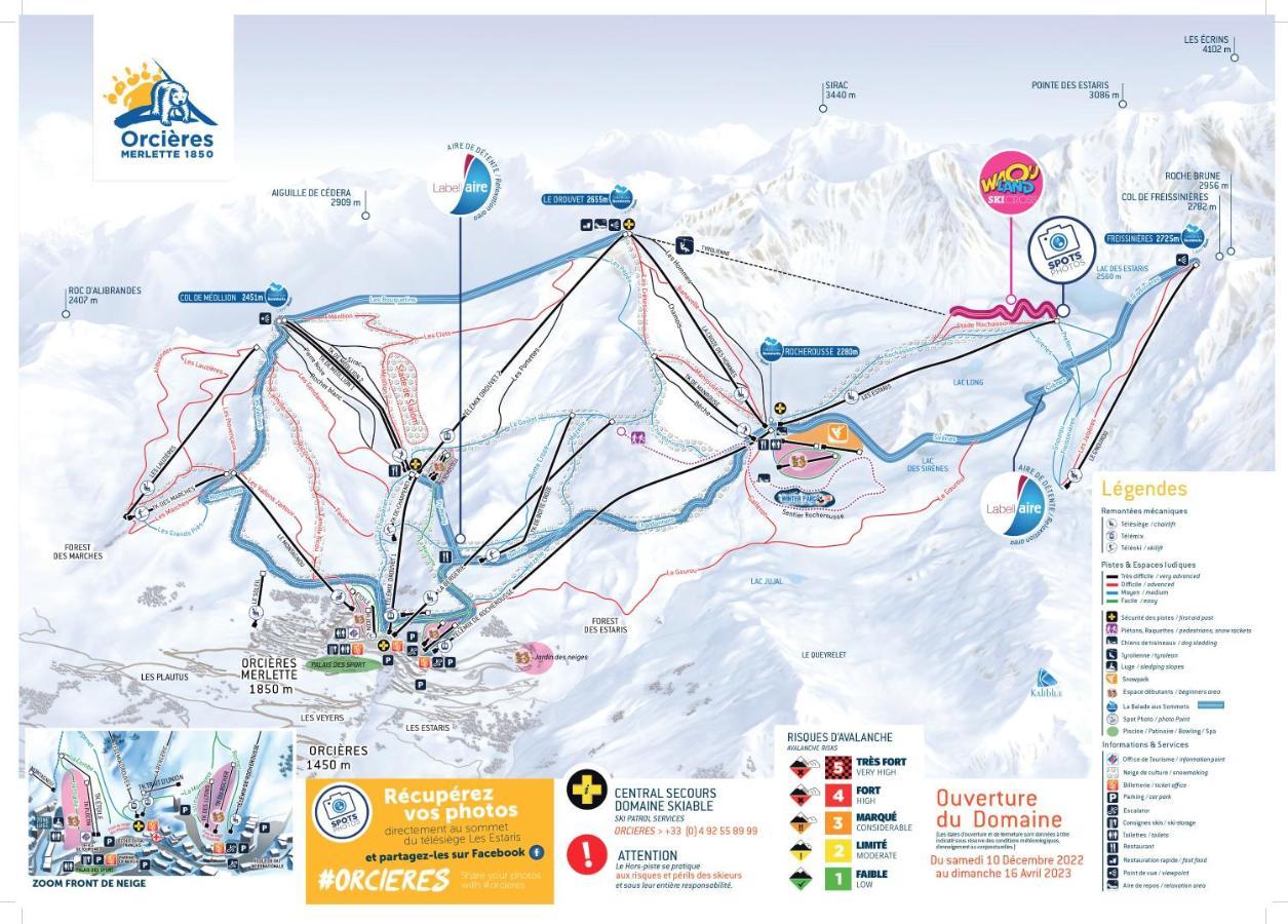 Appt T2 Cabine 4-6 Personnes Au Pied Des Pistes Orcieres Luaran gambar